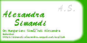 alexandra simandi business card